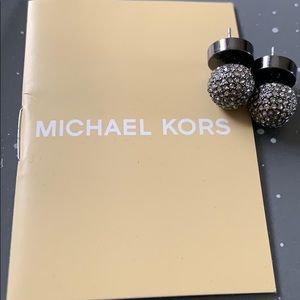 Authentic Micheal Kors pavé ball stud earrings